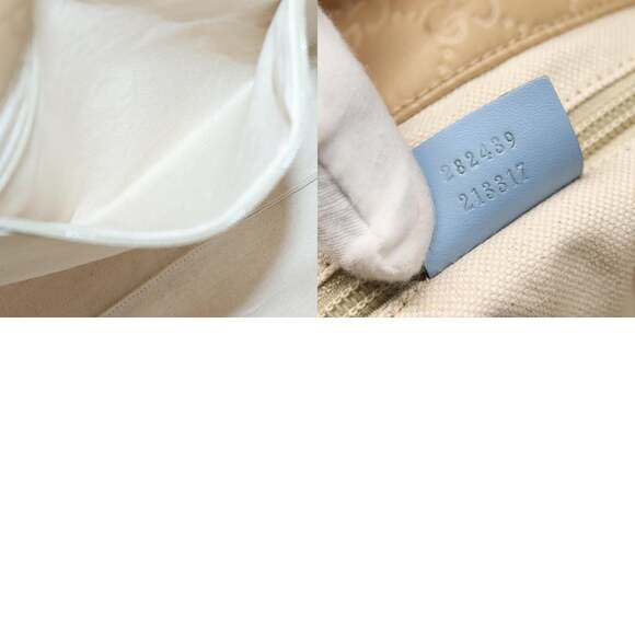 GUCCI GG Canvas Tote Bag Nylon Beige - Picture 12 of 12